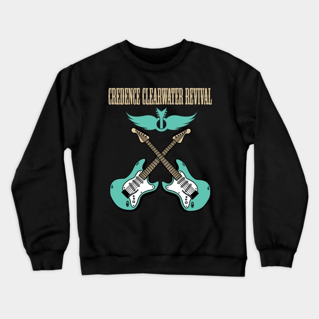 CREDENCE CLEARWATER BAND Crewneck Sweatshirt by dannyook
